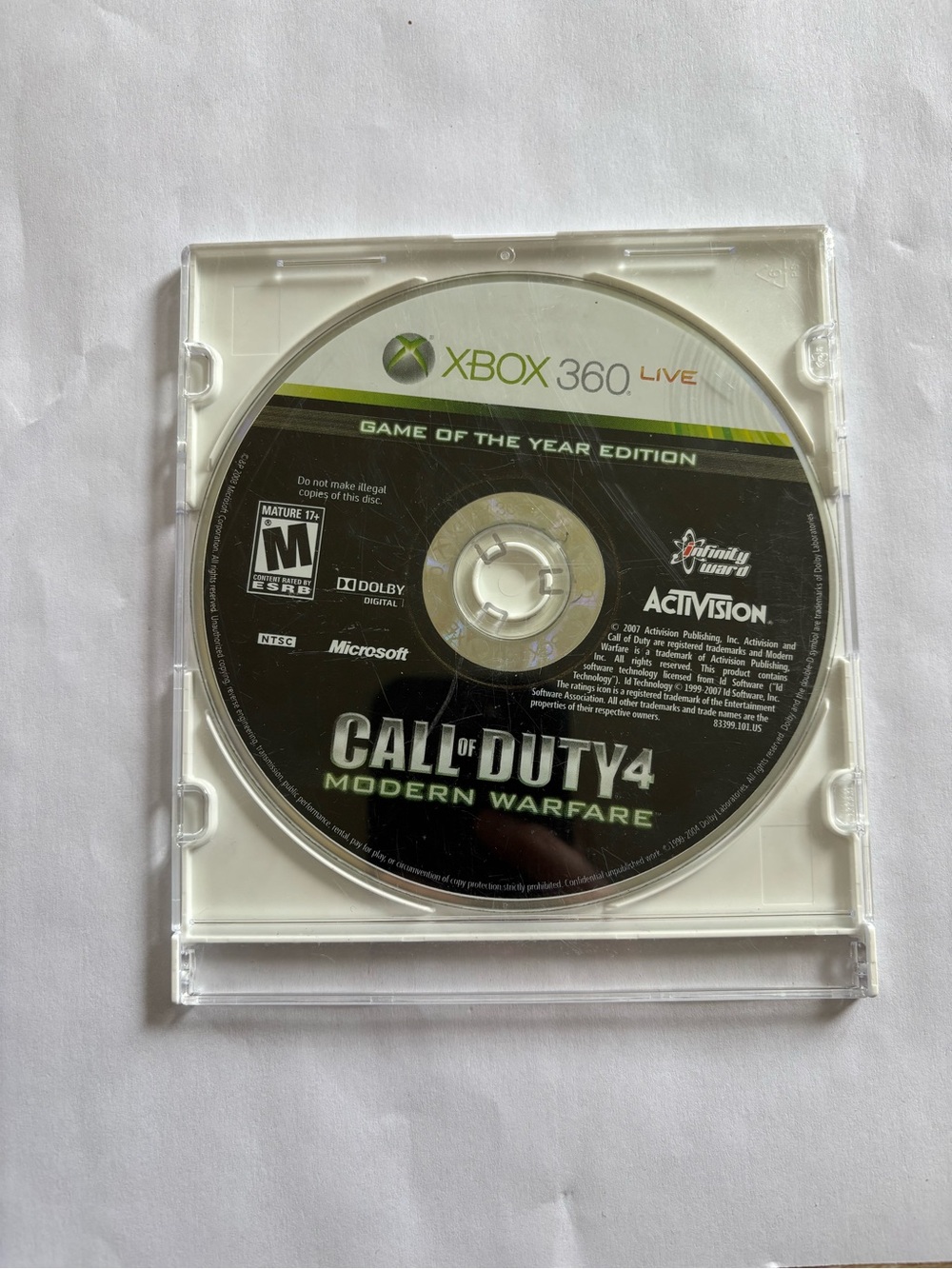 Xbox 360 Call of Duty 4: Modern Warfare - Game of the Year Edition